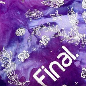 NWOT Final Straw Tie Dye Ocean Themed Bandana